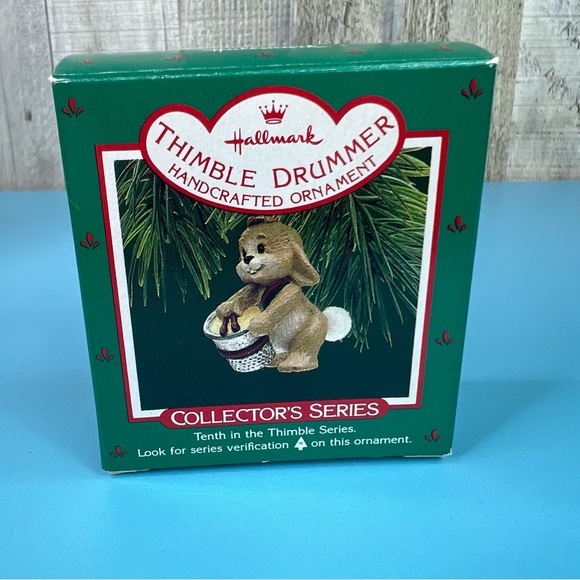 Hallmark Keepsake Ornament Thimble Series Thimble Drummer Collectors Series - Picture 1 of 3